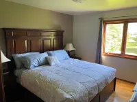 Charming farmhouse upper floor with 2 bedrooms and WiFi, AC in Warroad