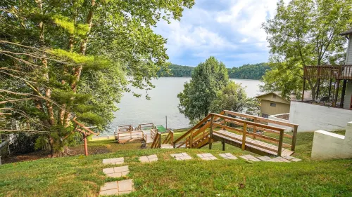 Lakeview Landing, pet friendly lake front home on Boone Lake