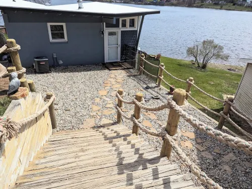Lake house fishing river kayaking boating swimming ice fishing paddle board