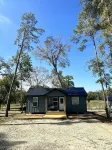 Newly constructed waterfront cabin C1 with pond and Trinity River views