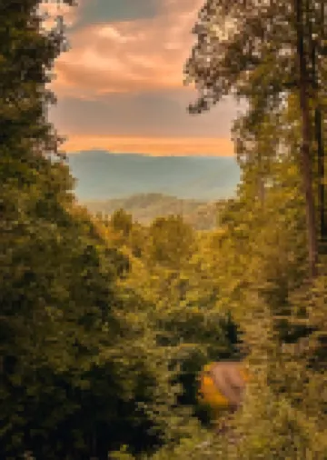 Spectacular year-round views of Smokey Mountain National Park from a D-Log Cabin