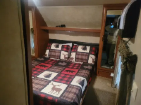 RV on the River Perfect for Family and Pets