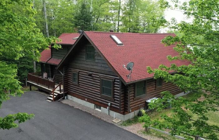 Log Cabin on Lake on 3 Acres of Total Seclusion