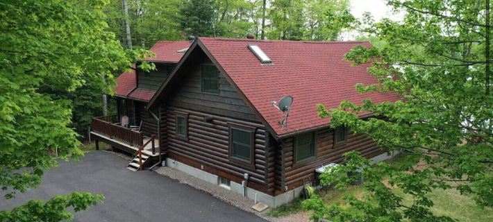 Log Cabin on Lake on 3 Acres of Total Seclusion Hotels in Vilas County