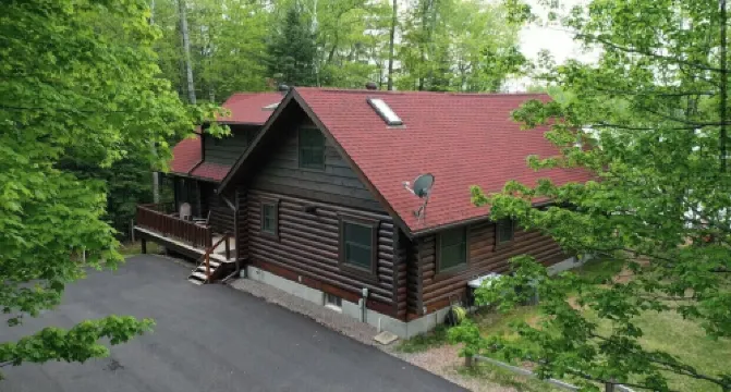 Log Cabin on Lake on 3 Acres of Total Seclusion