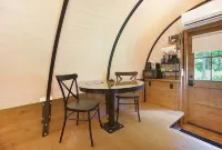 Covered Wagon Camping along Creek, Sleeps 4