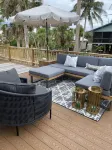 Serendipity, Bohemian round house on Little Gasparilla Island, water view