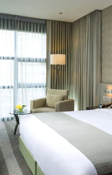 ห้องพรีเมี่ยมเตียงคิงไซส์พร้อมวิวเมือง