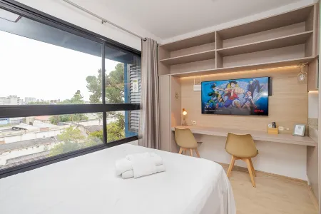 Condomínio Cwbe Residencial | Gonzaga Stays Отели рядом с достопримечательностью «Pontifical Catholic University of Paraná, Curitiba Campus»