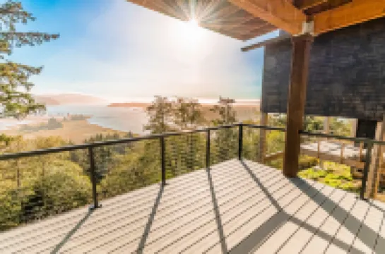 Stunning Bay Views and Cozy Amenities - Modern Coastal Getaway