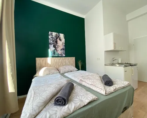 8 Studios with Terrace in Margareten الغرف Photos