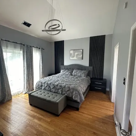Penthouse Condo in Chicago featuring Zero Gravity Massage Chair