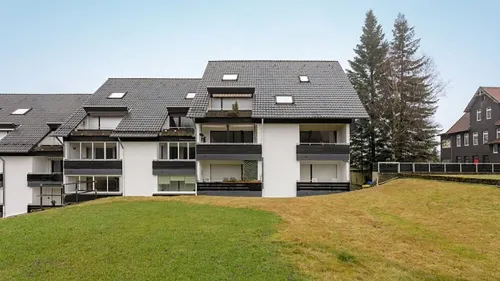 Vacation with dog in the Harz Mountains, underground parking, guest WC, balcony, 50m to the forest