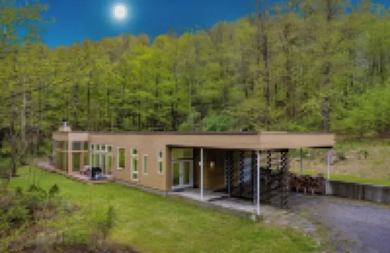 Secluded Modern Enclosed Patio Forest Views Woodland Zen by AvantStay