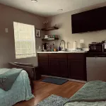The Beulah Jane is a peaceful cabin on working farm in Glen Rose.