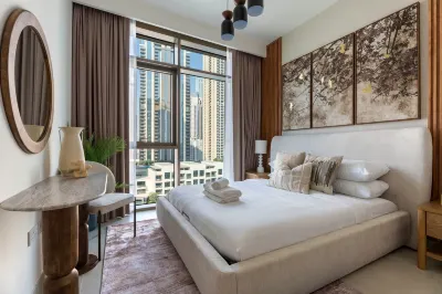 GuestReady - Creek   Burj Khalifa Skyline View Hotels in Dubai Festival City