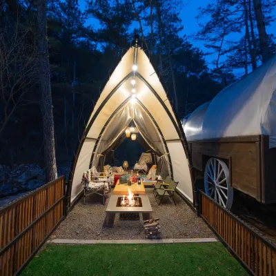 Pocheon Breathing Whale Glamping Hotels near Cosmopia Observatory