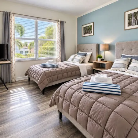 Florida Beach Hideaway 2A– Near the Beach • Pool • Fast WiFi • Free Parking