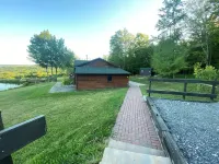Rustic Log Cabin with Pond and Breathtaking View