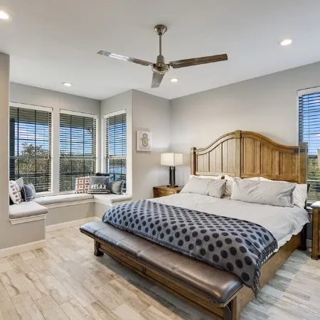 Lake Front Home with Pool, Dock, Views, Sports Court, & Beautiful Sunsets!