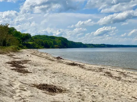 Block to Beach! Fossil Hunting, Hot Tub, Coffee Bar, Screened Deck, 1hr to DC