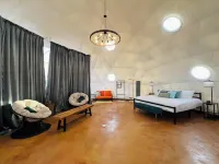 Southern Boho inspired Geodesic Dome nestled up next to Big Bend National Park.