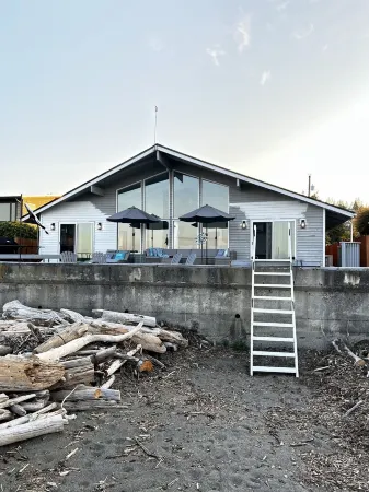 Oceanfront Beach House on Camano Island: Gone Coastal Beach House.