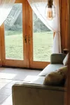 Central yet quiet Log Cabin on 4 acres with laundry, kitchen, bathroom and sauna