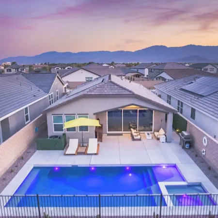 Serene Poolside Retreat, Sunset View & Patio Life