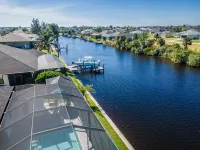 Heated Pool and Spacious Outdoor Lanai - Elegant Waterfront Escape Hotels in Burnt Store Marina