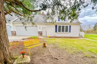 Spacious two-story duplex with a large yard, two full kitchens, & gas fireplace