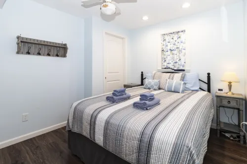 Spacious Fenced Backyard and Cozy Living Area - Charming Escape