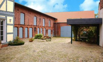 Timber House in Lenzen by Elbe River