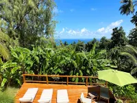 Little Diamond Jungle Home, Panoramic Ocean Views, 2 Verandas &Tropical Garden