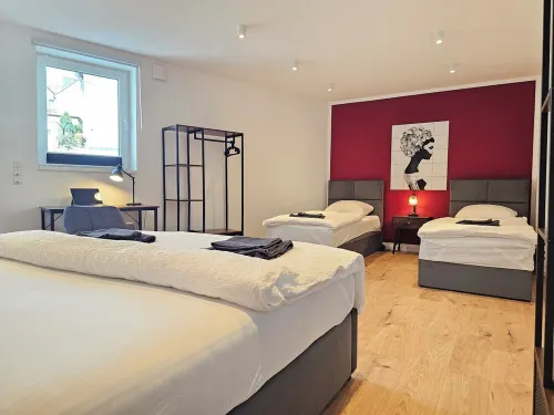 Ruby - Right next to the castle, balcony, PS4 & Stream Hotel a Montabaur