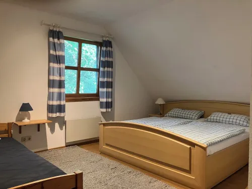 Pond house with loggia on an old estate in the middle of Rügen