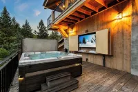 MTNLUX One of a Kind Fire Tower in Big Sky with hot tub & fitness/game room.