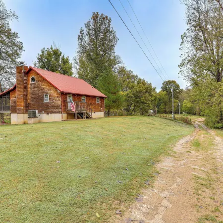 Fire Pit, Screened Deck: Riverfront Ozarks Cabin!