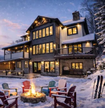 Luxury Tremblant Chalet • Hot Tub • Fireplace • Firepit • BBQ • 7 Min to Ski Hotels in 