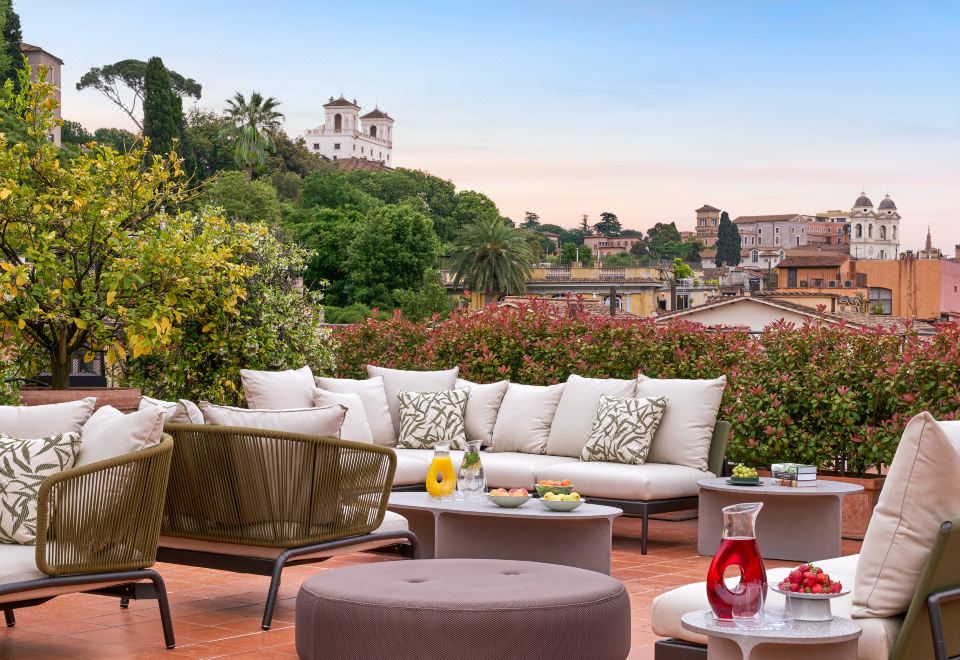 로코 포르테 호텔 드 뤼시의 아름다운 정원