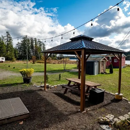 Beachfront Steampunk Airstream, Cosy Year-Round Glamping on the Kitsap Peninsula