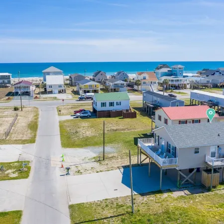 Topsail Turtle- 🐢Ocean & Sound views- Golf cart 🏝️