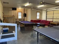Private vacation house for larger groups near the Dells with heated game room.