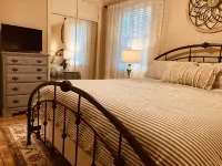 “Owl Be Back” Cottage King Bed Steps to Lee