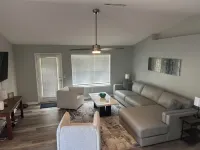 Charming 3-bedroom house with WiFi and AC a short drive from the beach!