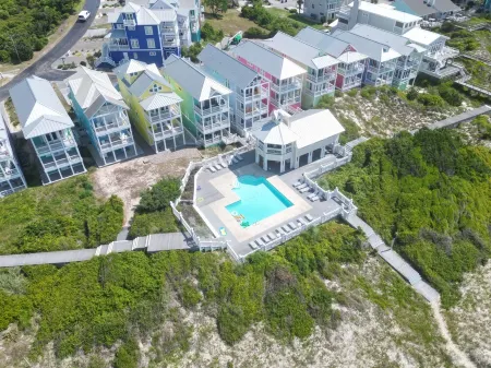 Oceanside Home with water views with community Pool in Dunes and close to beach.