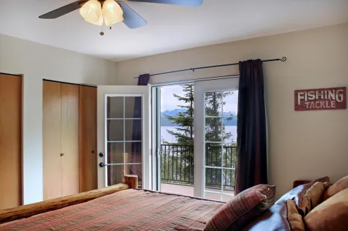 Waterfront House On Camp Bay, near Sandpoint with Dock and swimming area.