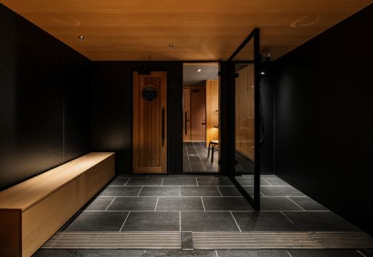 료칸 노천탕 전경