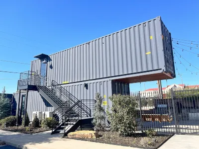 Chic Urban Escape-Stylish Shipping Container Stay in Downtown Macon!
