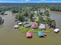 Waterfront Lighthouse with Large Dock for a Great Family Getaway